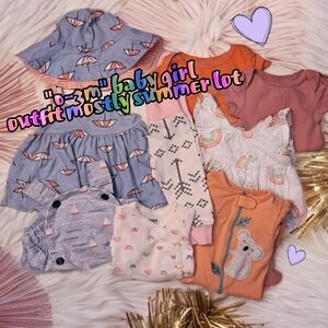 "0-3m" baby girl summer lot 👶🌞